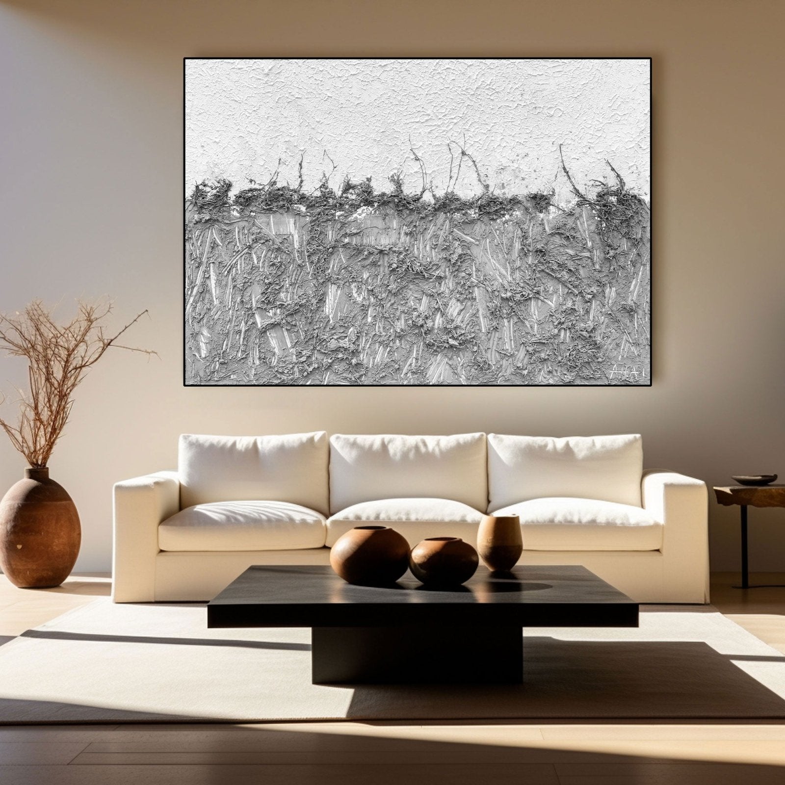 Abstract Painting "Granica Ziemi i Nieba"