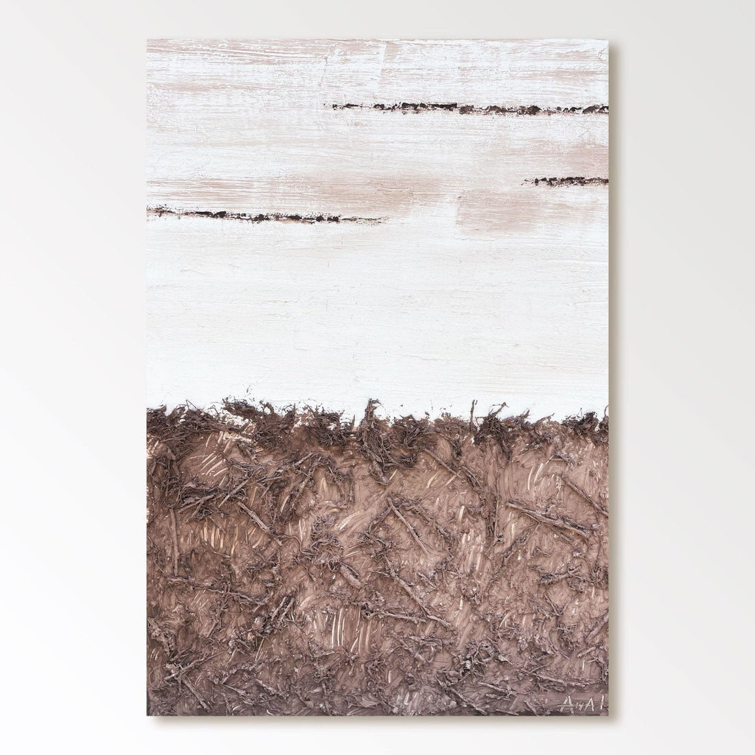Abstract Painting "Granica Ziemi i Obłoków”