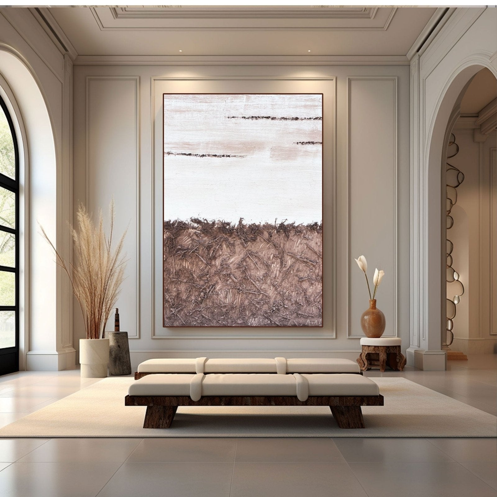 Abstract Painting "Granica Ziemi i Obłoków”
