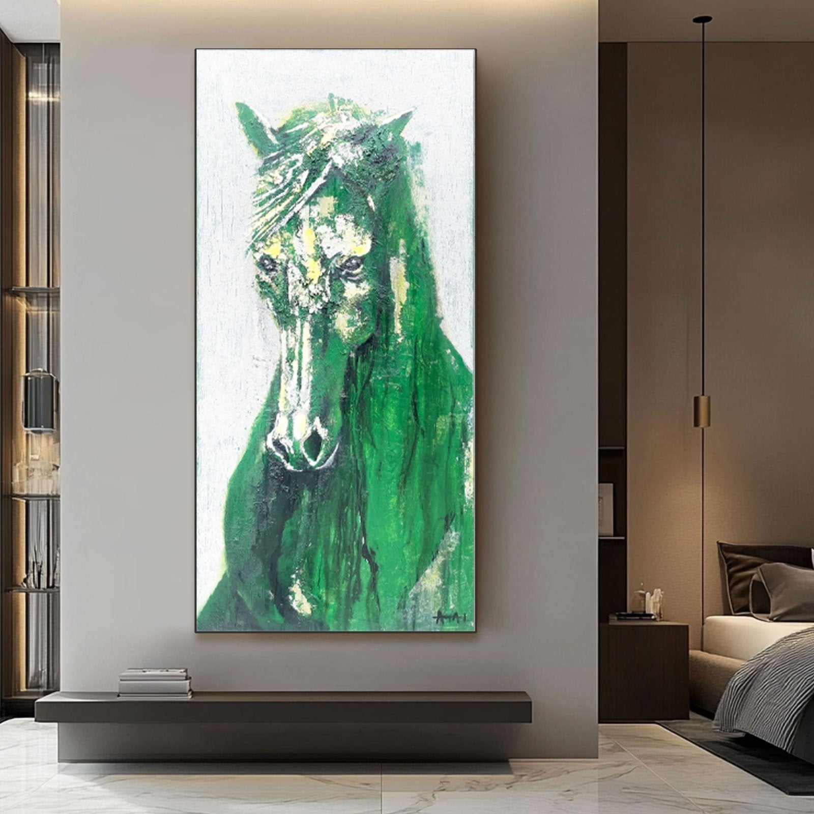 Abstract Painting "Gr?na Sj?l"