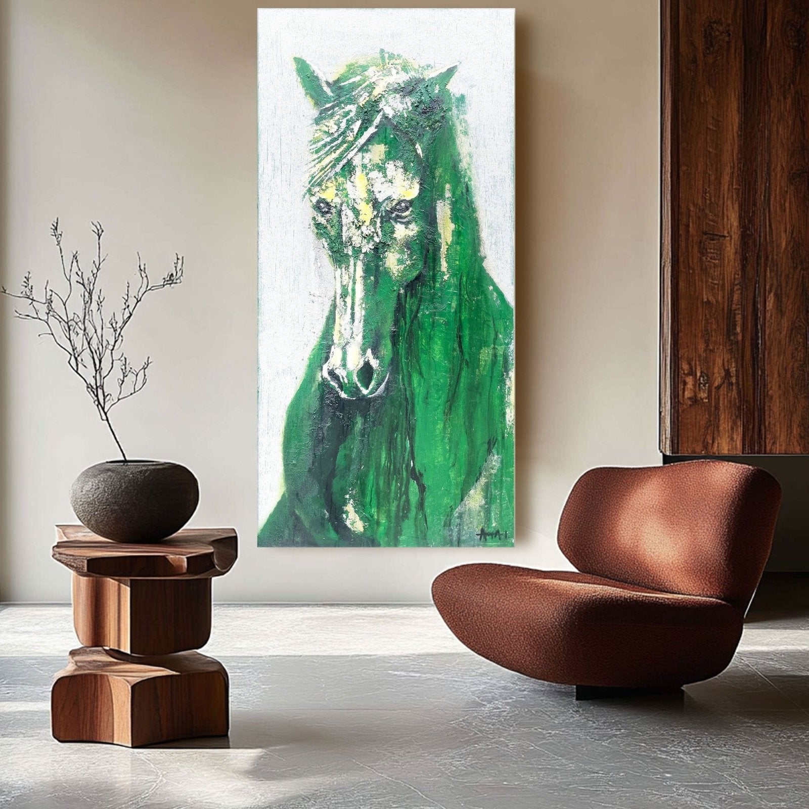 Abstract Painting "Gr?na Sj?l"