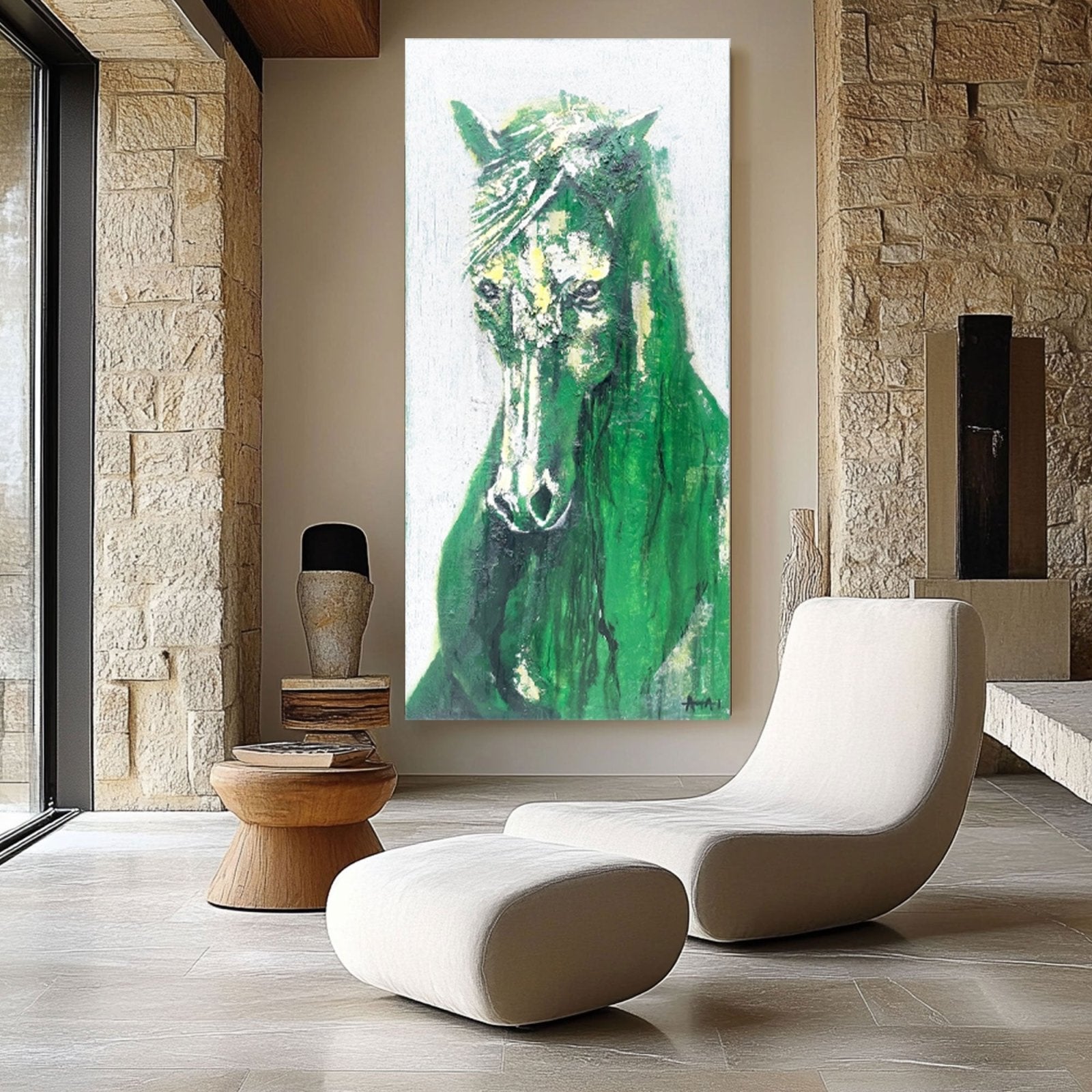 Abstract Painting "Gr?na Sj?l"