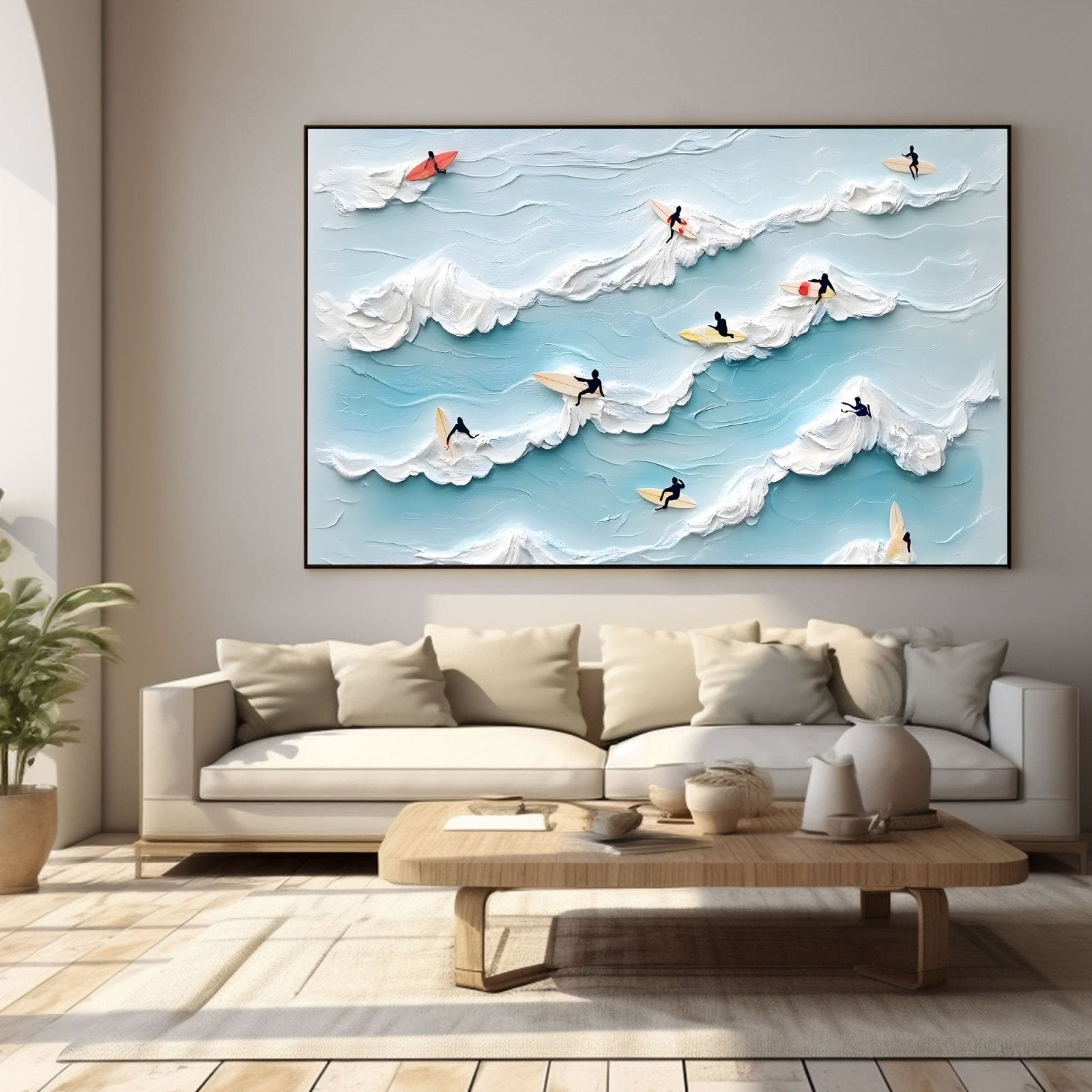 Abstract Painting "HarmoníaMarina"