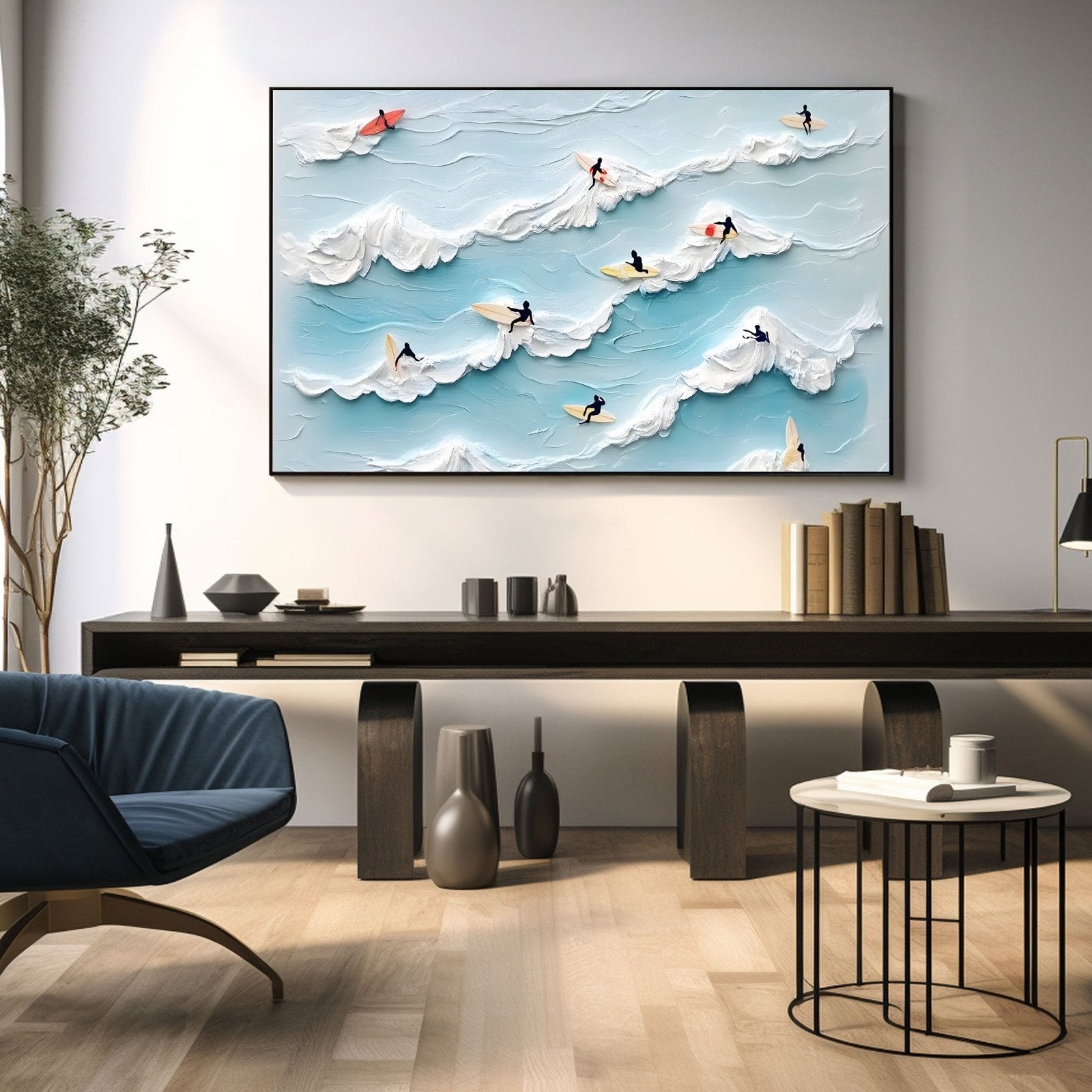 Abstract Painting "HarmoníaMarina"