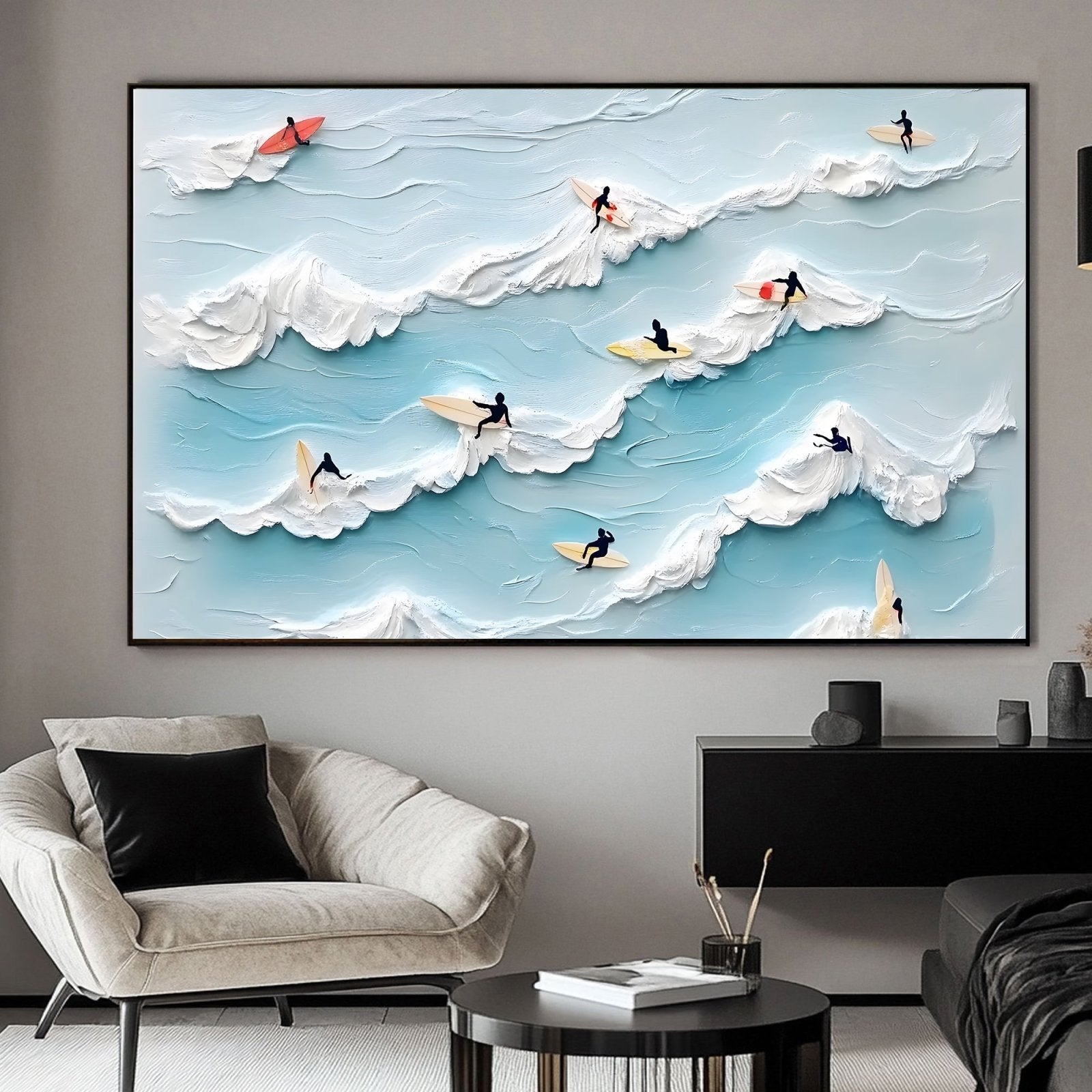 Abstract Painting "HarmoníaMarina"
