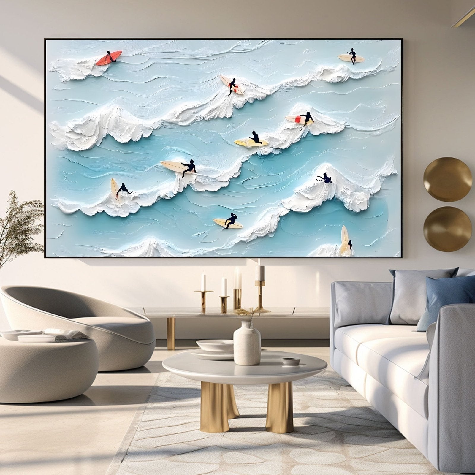 Abstract Painting "HarmoníaMarina"