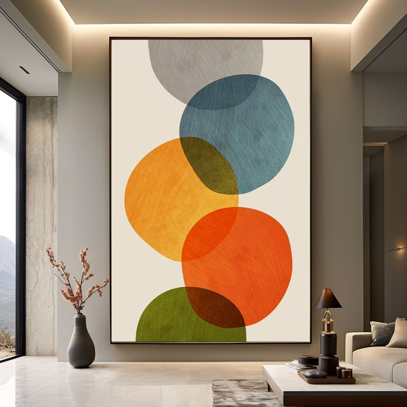 Abstract Painting "Harmonious Embrace"