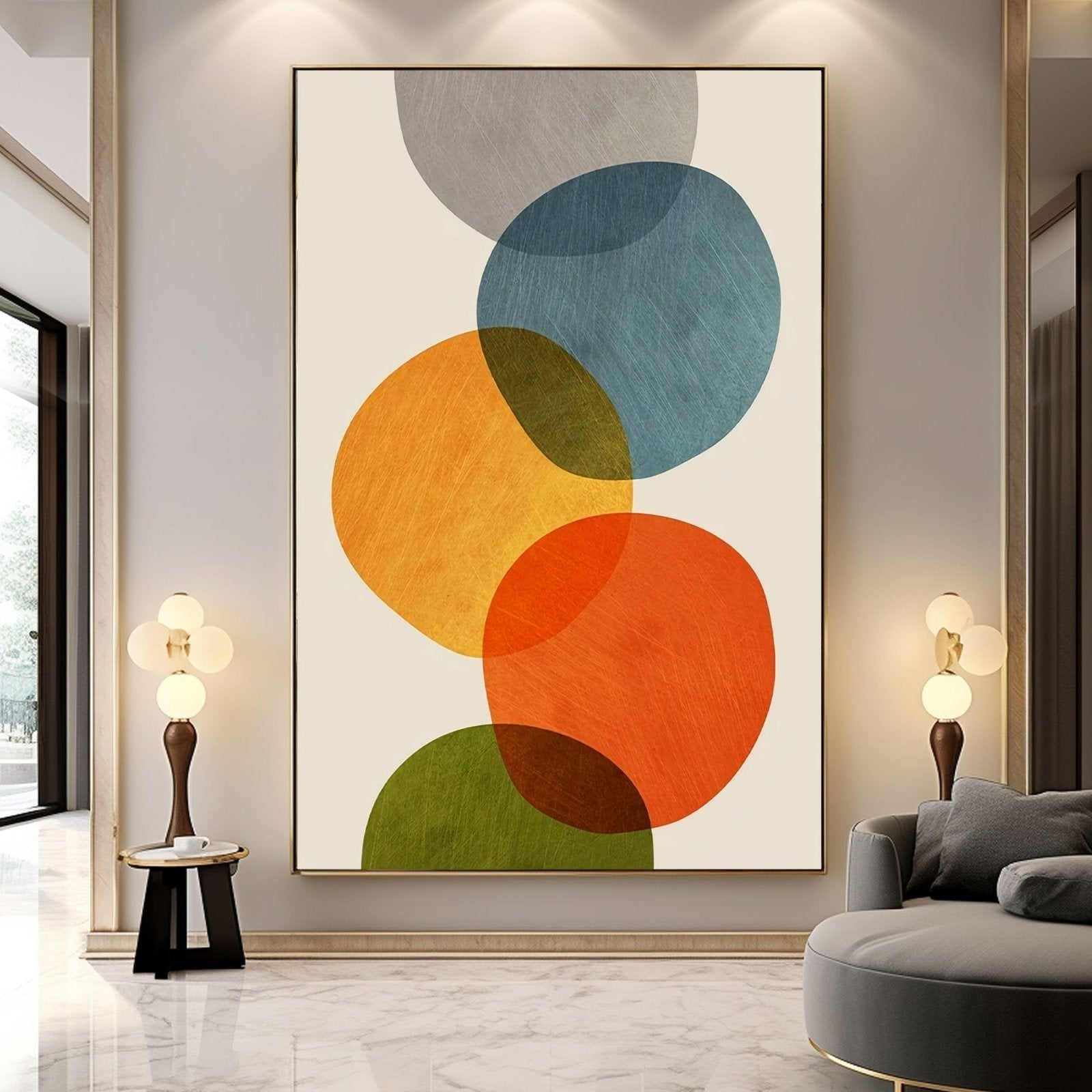 Abstract Painting "Harmonious Embrace"