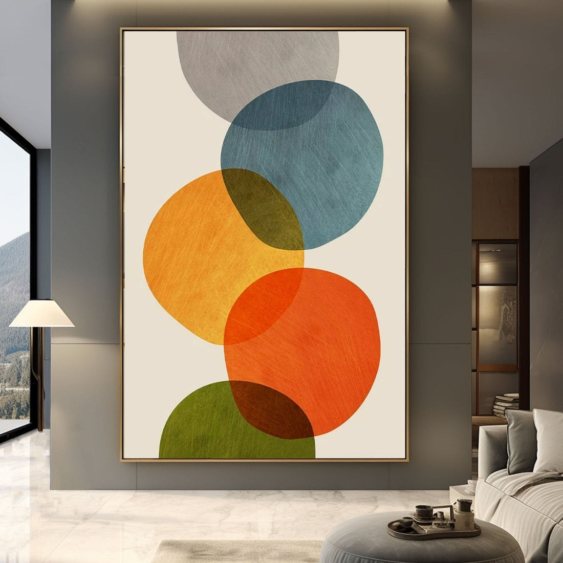Abstract Painting "Harmonious Embrace"