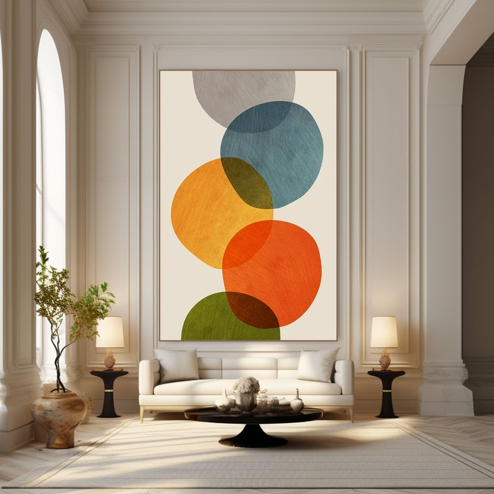 Abstract Painting "Harmonious Embrace"