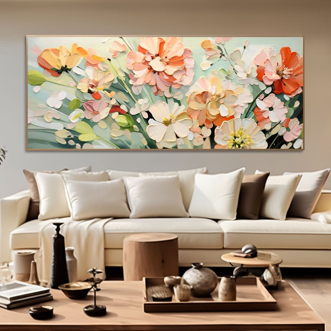 Abstrakt maleri "Harmoni i blomst"