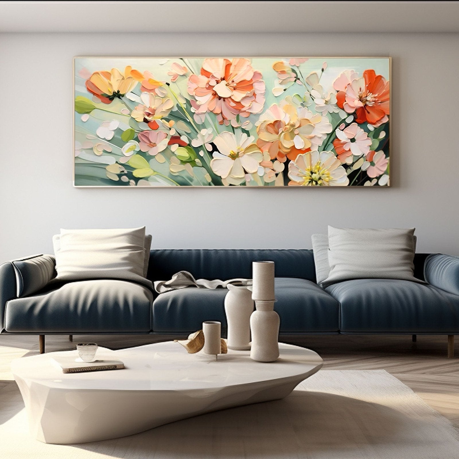 Abstrakt maleri "Harmoni i blomst"