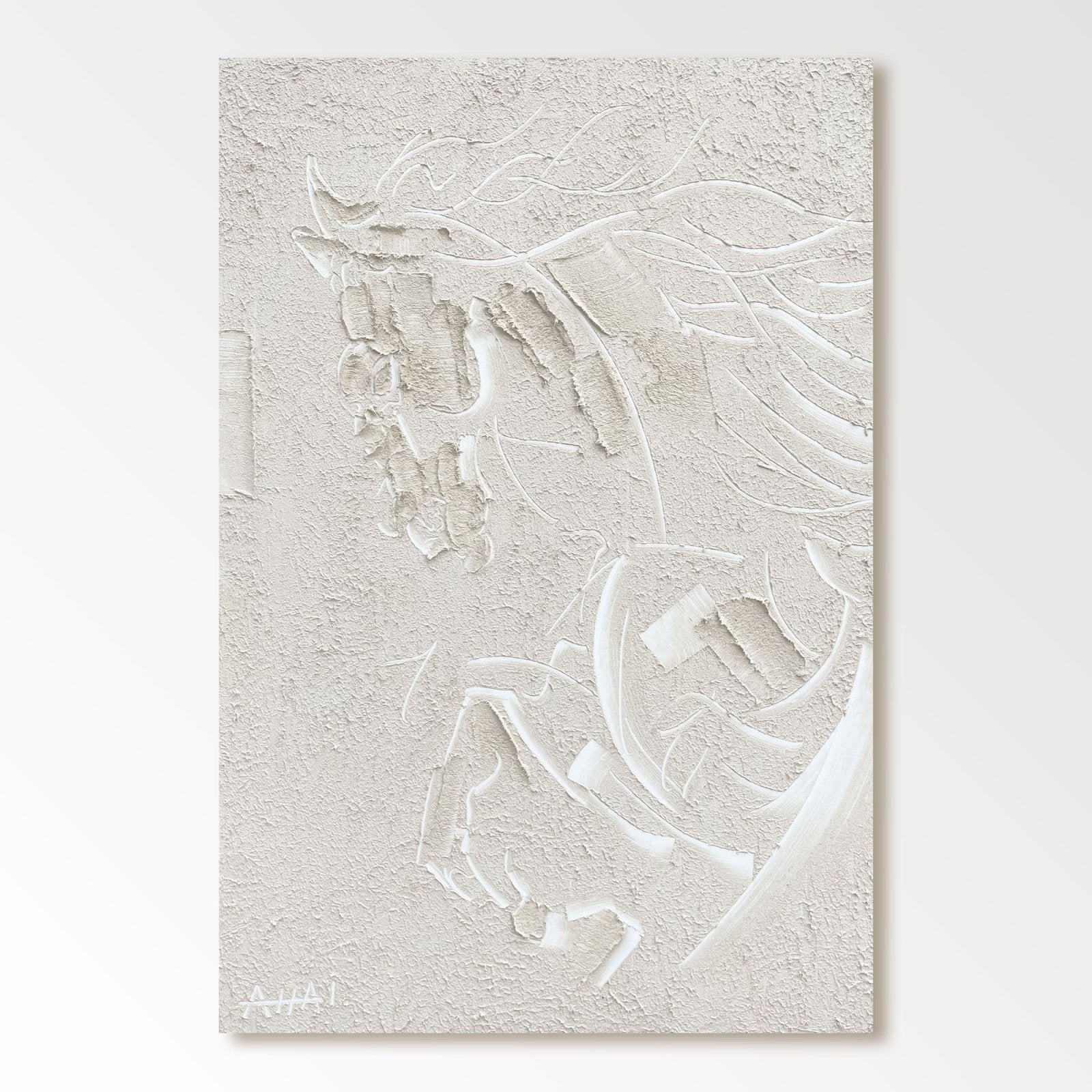 Abstract Painting "Hästens Andlighet”