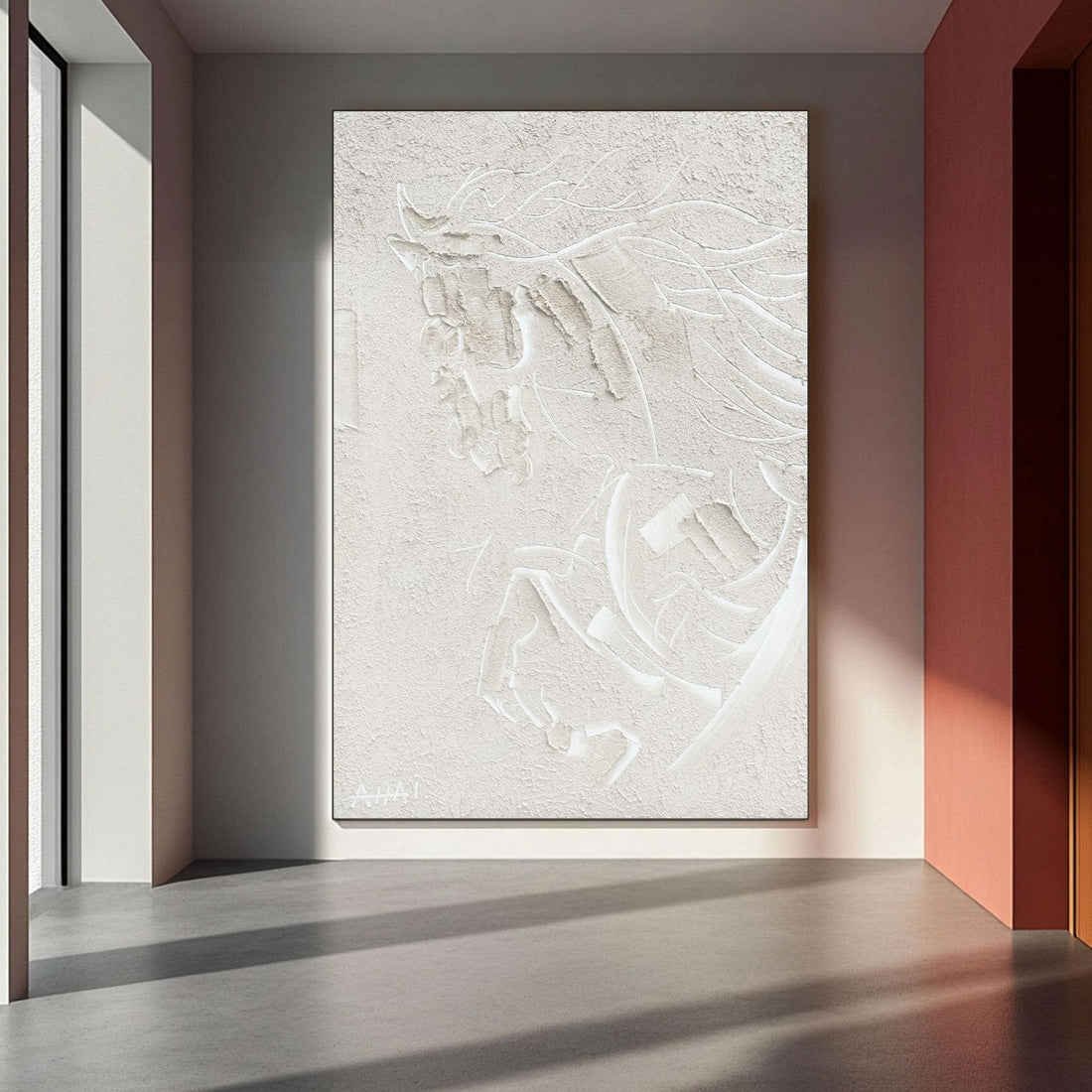 Abstract Painting "Hästens Andlighet”