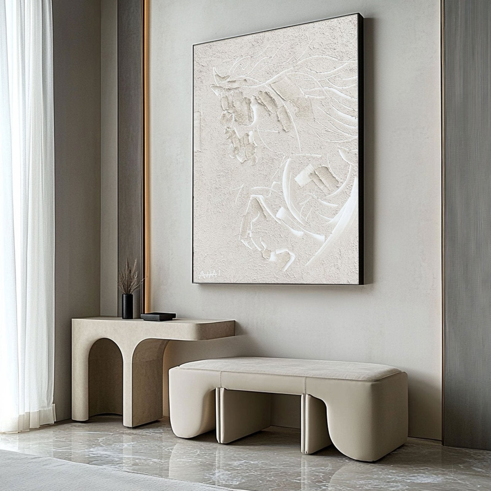 Abstract Painting "Hästens Andlighet”