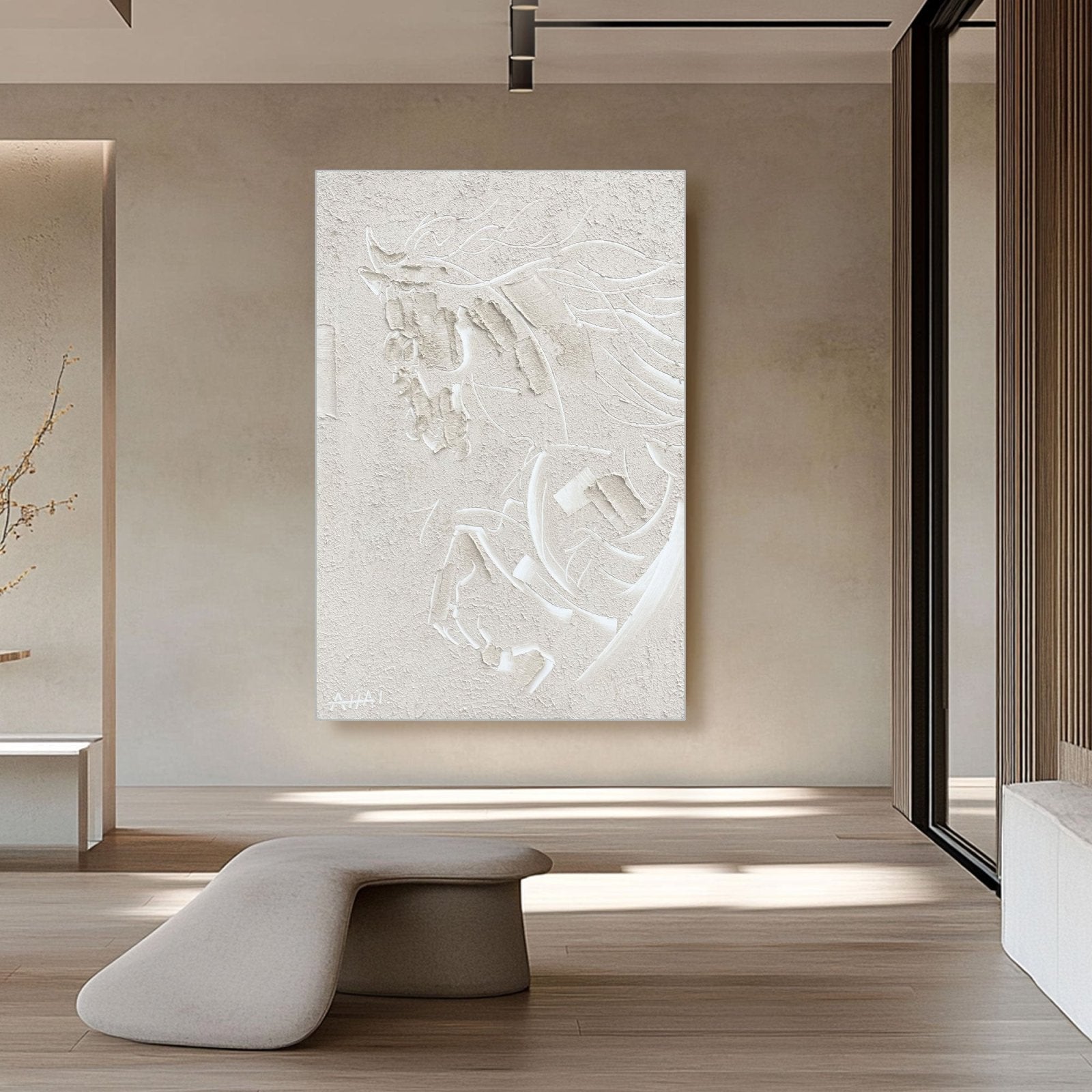 Abstract Painting "Hästens Andlighet”
