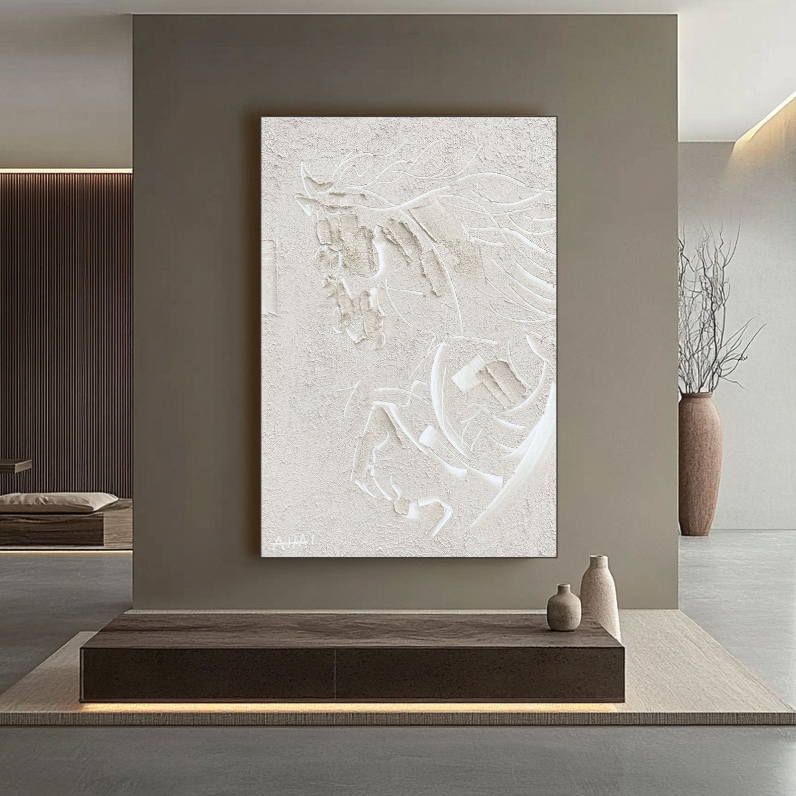 Abstract Painting "Hästens Andlighet”