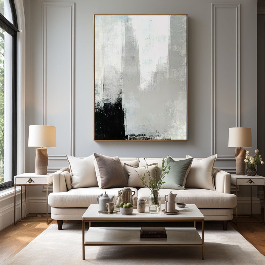 Abstract Painting "Horizon Lointain"