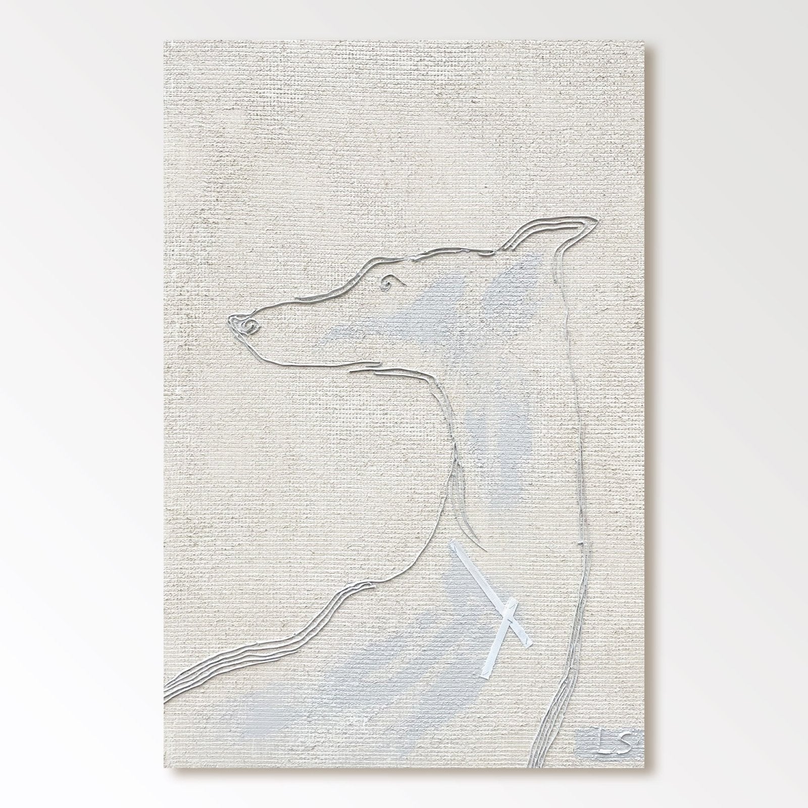 Abstract Painting "Hundens Silhuett”