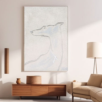 Abstract Painting "Hundens Silhuett”