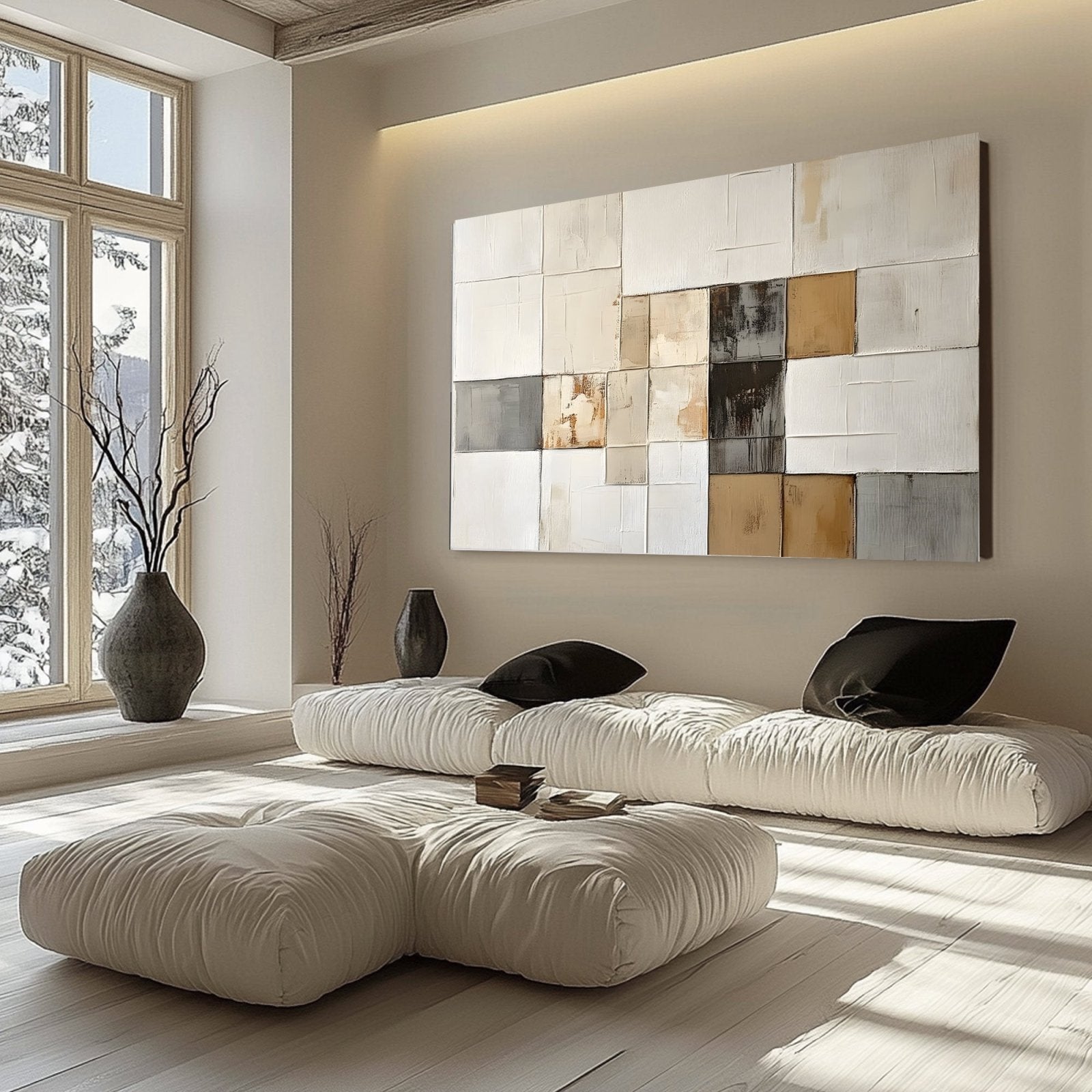 Abstract Painting "Kafelki Rozmyślań"