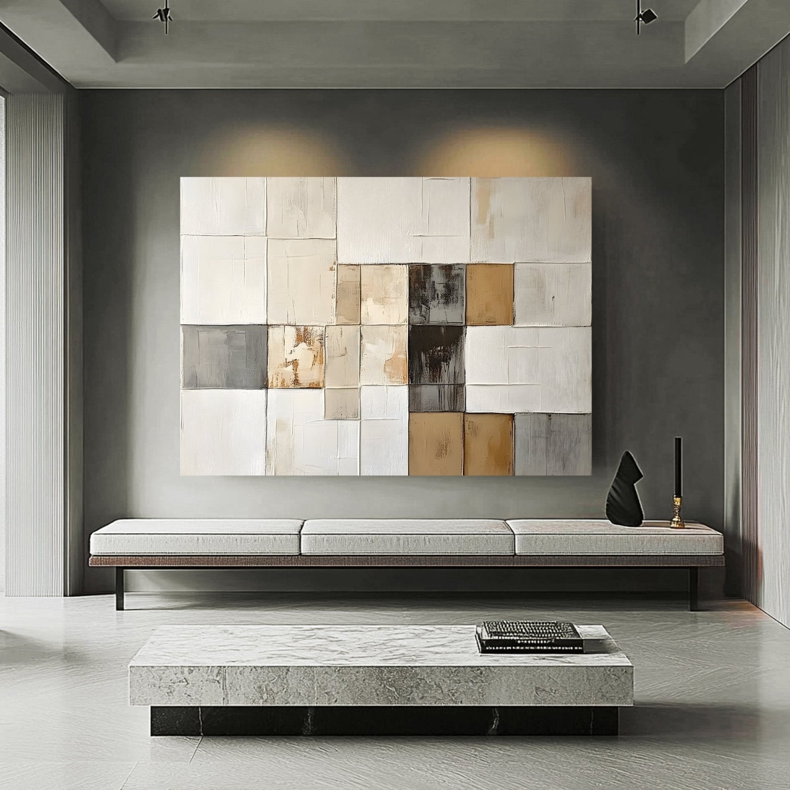 Abstract Painting "Kafelki Rozmyślań"