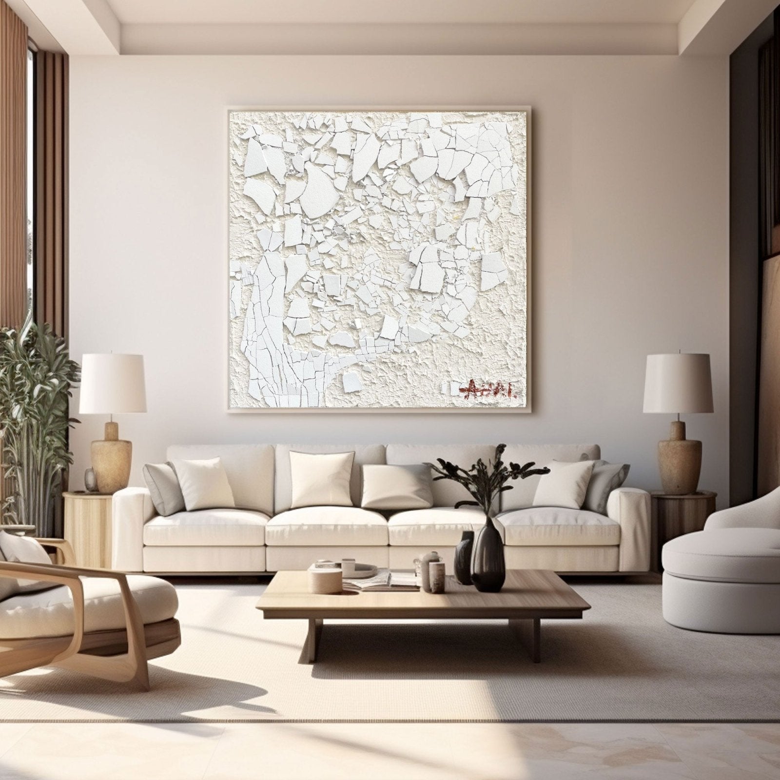 Abstract Painting "Krackelns Mystik”