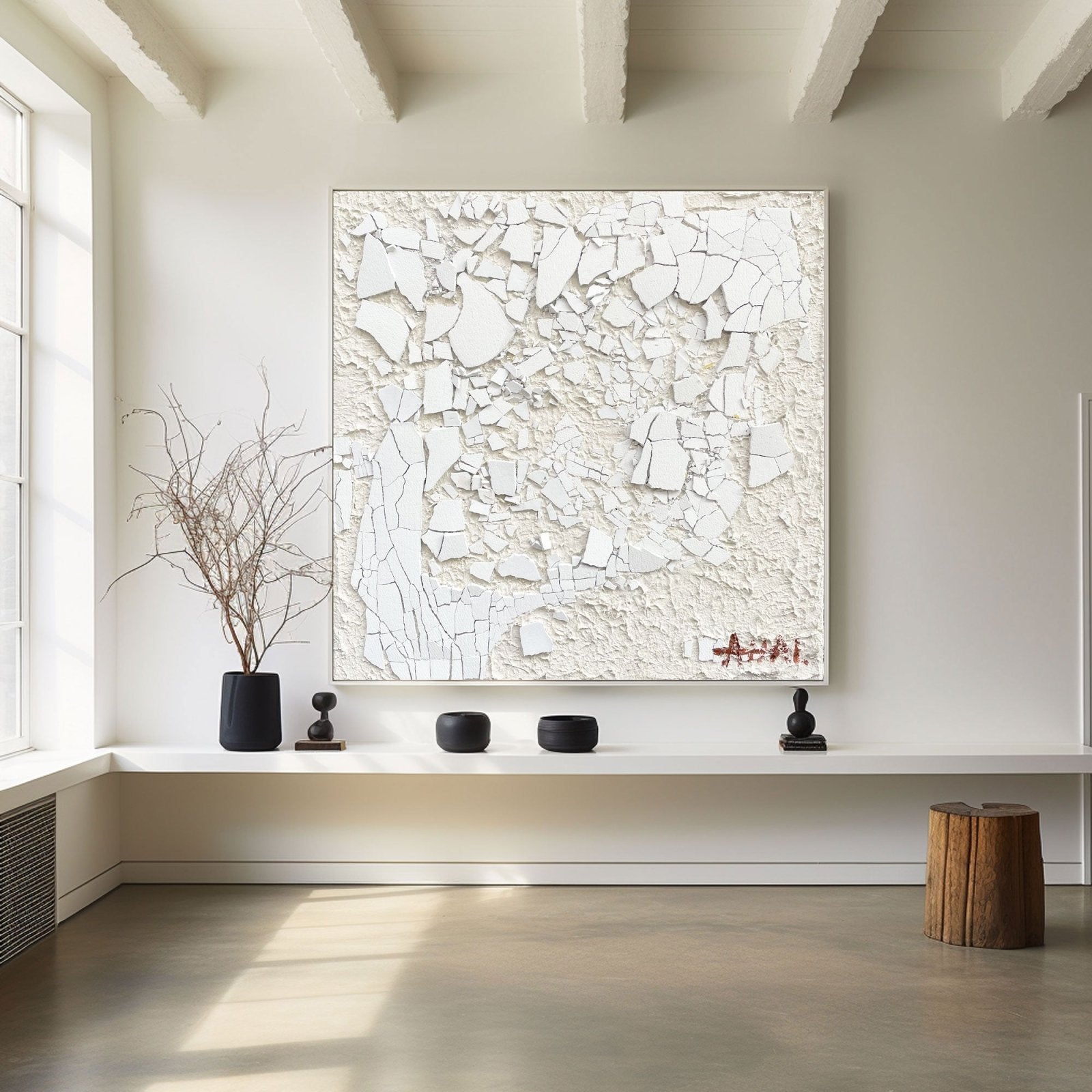 Abstract Painting "Krackelns Mystik”