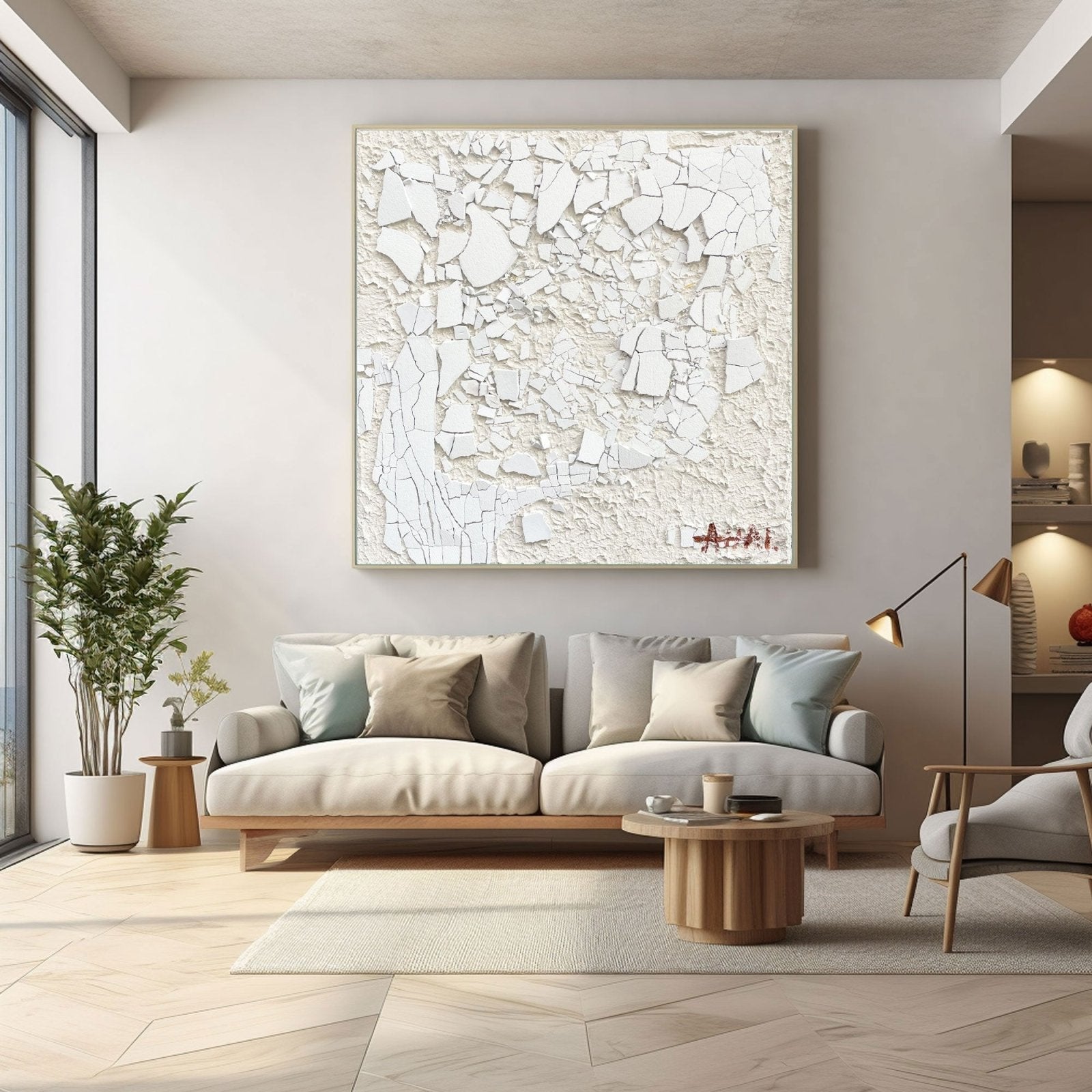 Abstract Painting "Krackelns Mystik”