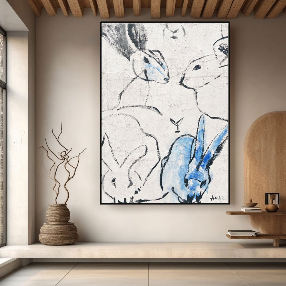 Abstract Painting "Králíky Spolku”