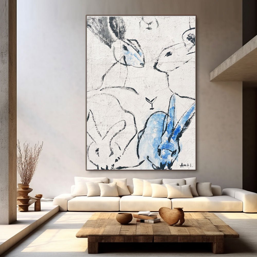 Abstract Painting "Králíky Spolku”