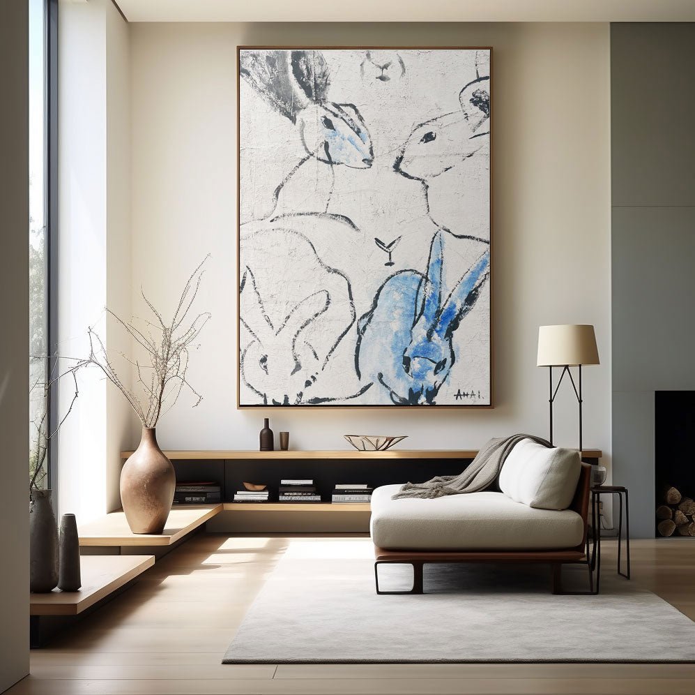 Abstract Painting "Králíky Spolku”