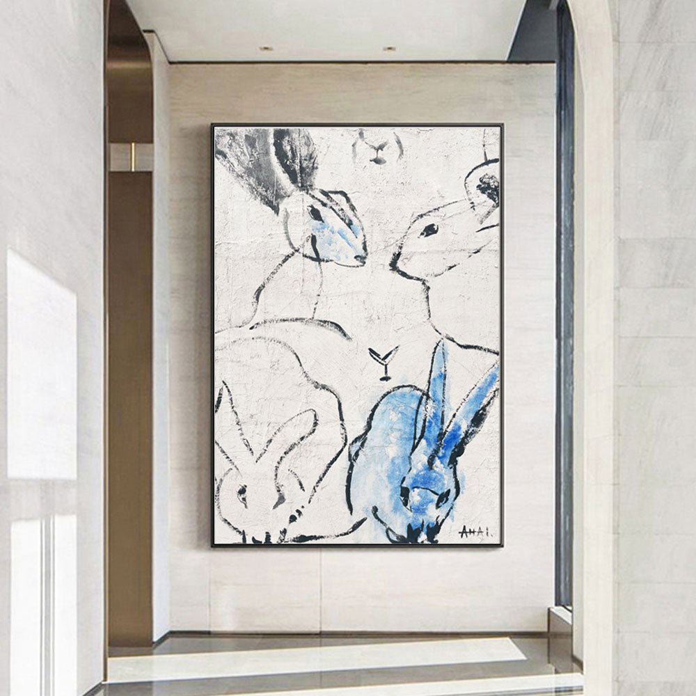 Abstract Painting "Králíky Spolku”