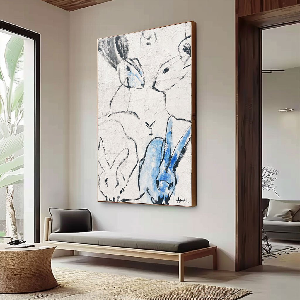 Abstract Painting "Králíky Spolku”