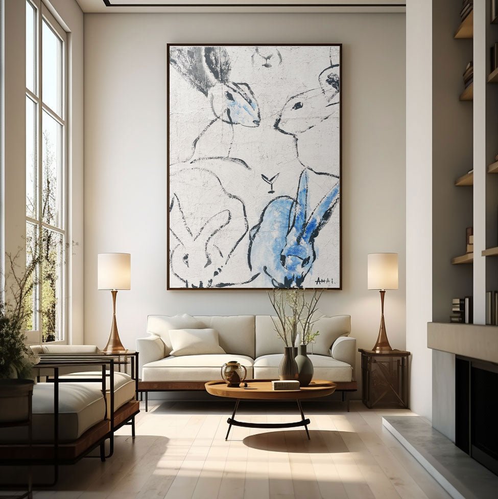 Abstract Painting "Králíky Spolku”