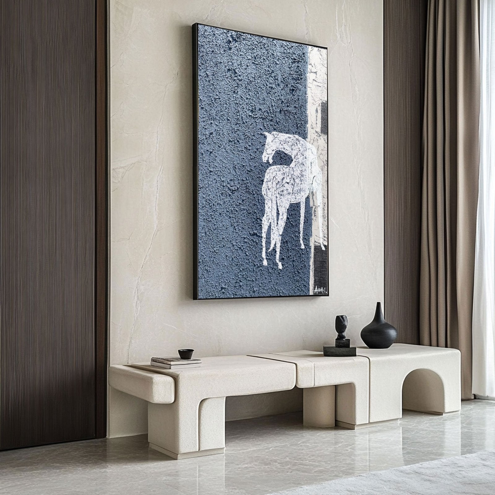 Abstraktes Gemälde „Kůň v Izolaci“