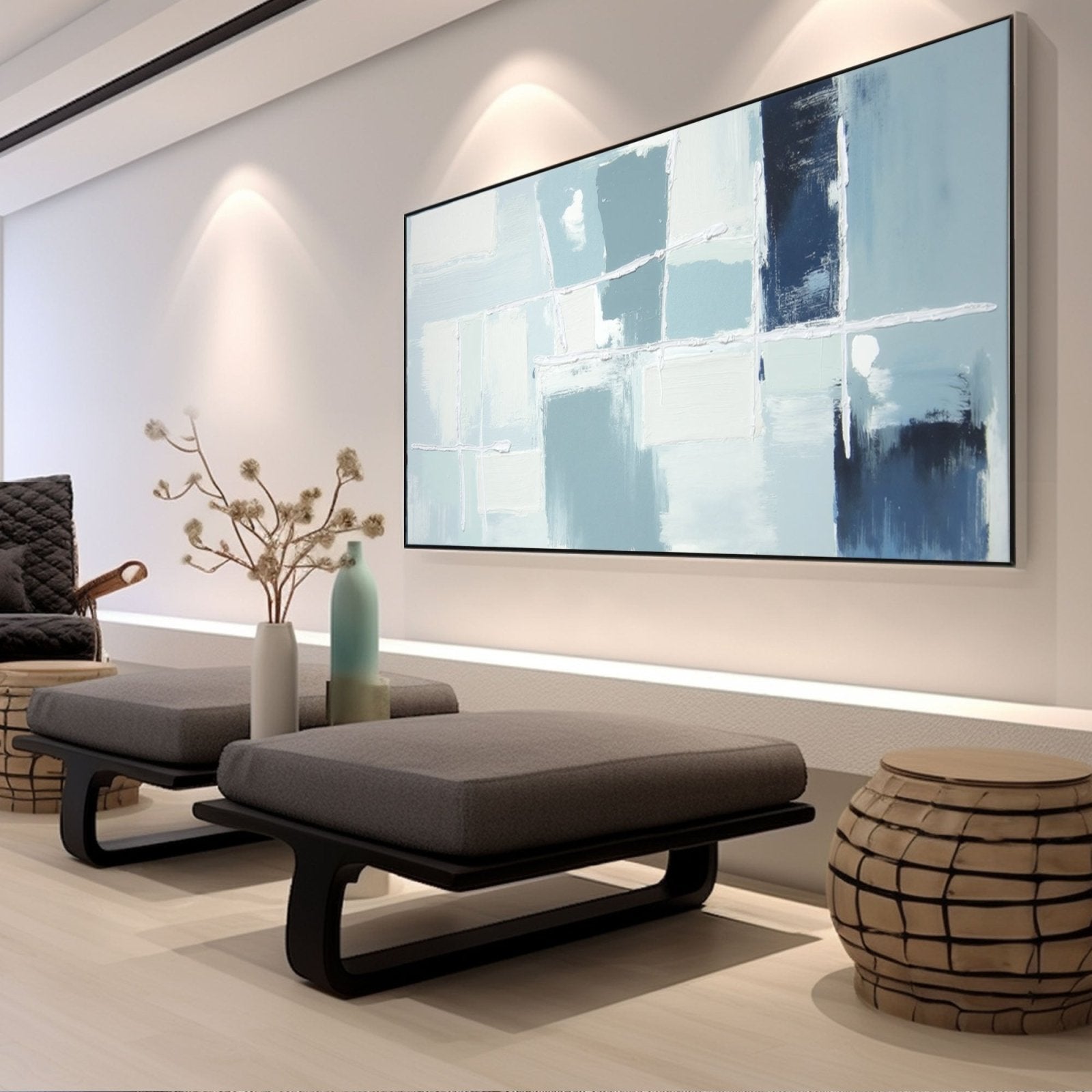 Abstrakte Malerei „?ad Wodnych Ton��w“