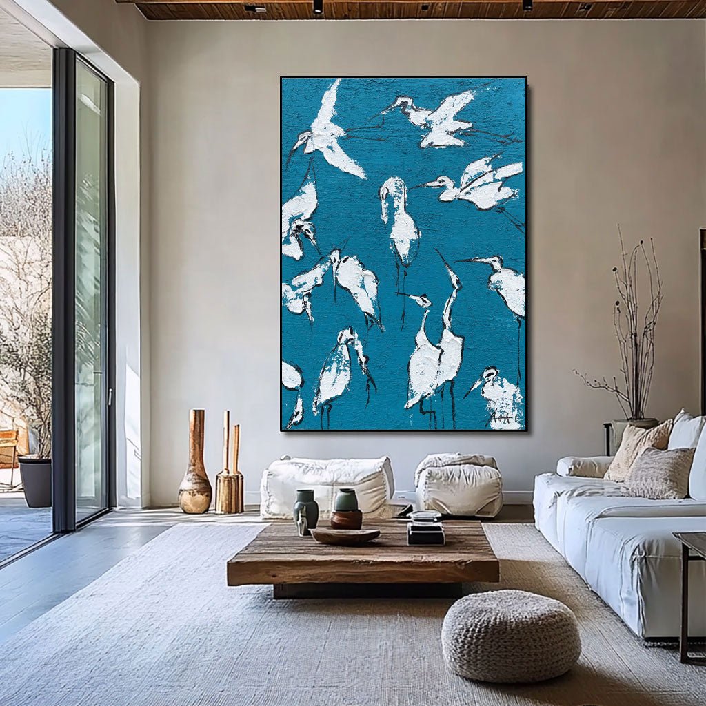 Abstrakt maleri "Libertad en Vuelo"