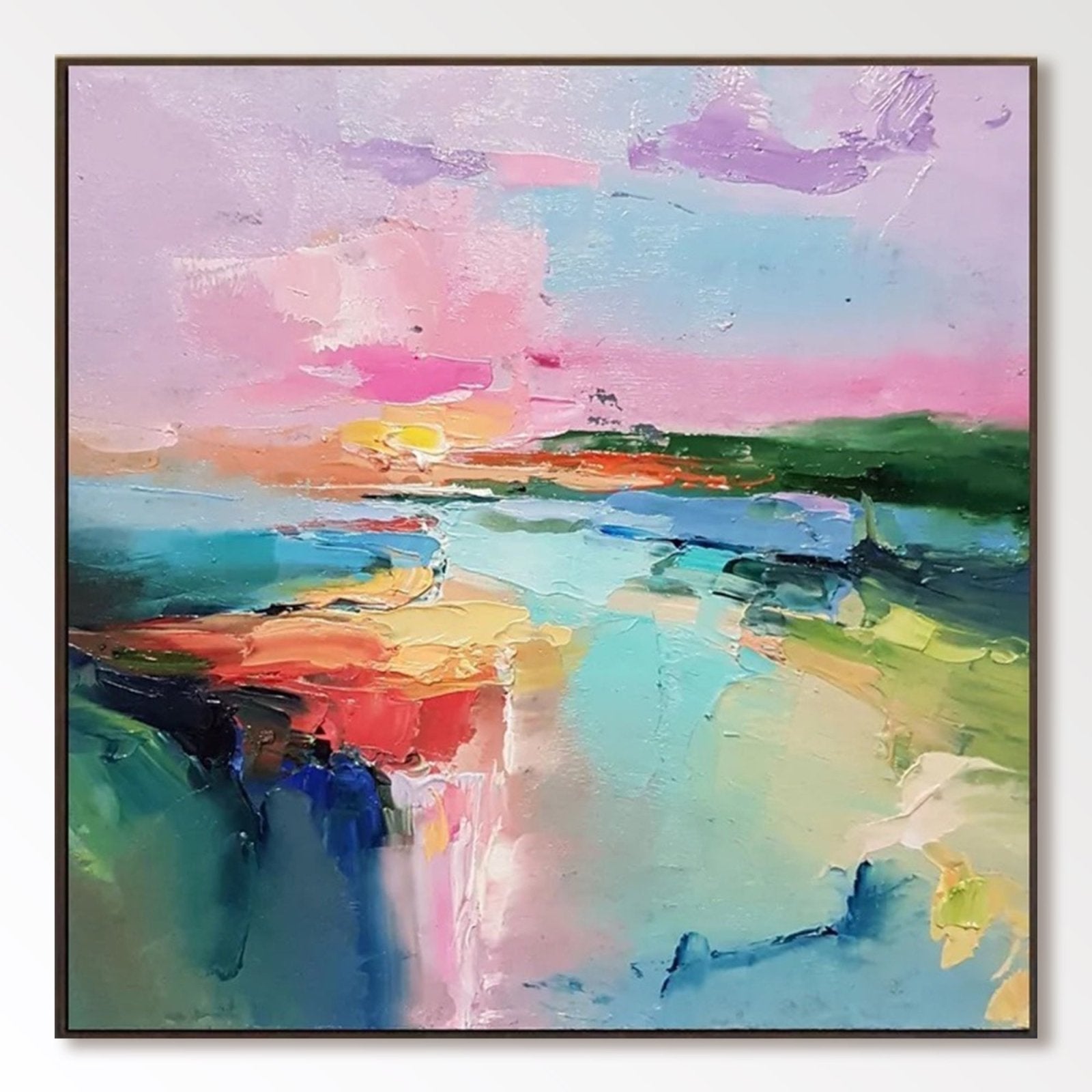 Abstrakt maleri "Lysdrøm"