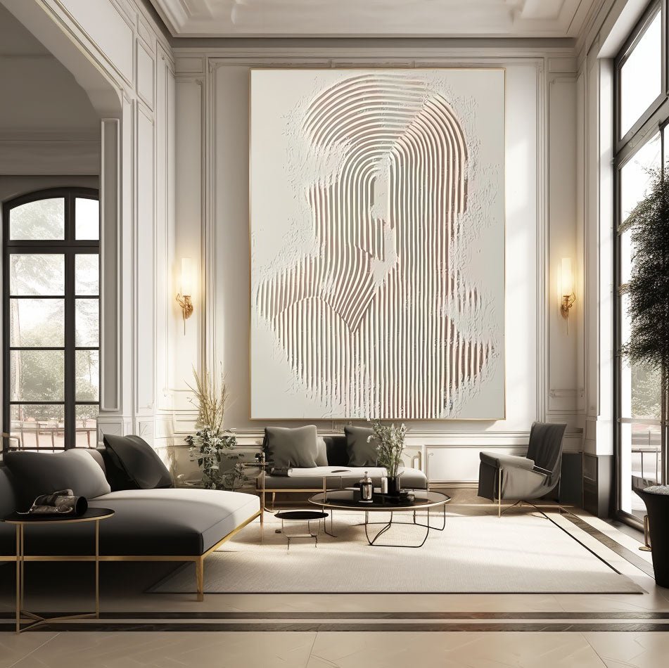 Abstract Painting "Linien Geheimnisvoll”
