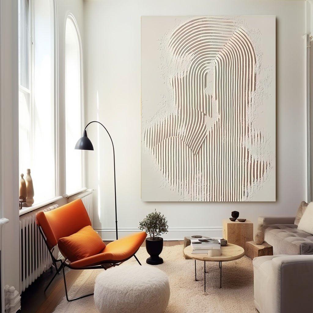 Abstract Painting "Linien Geheimnisvoll”