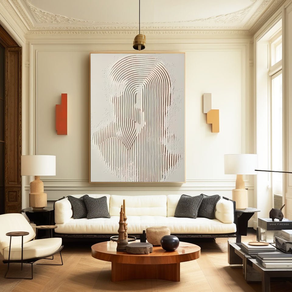 Abstract Painting "Linien Geheimnisvoll”