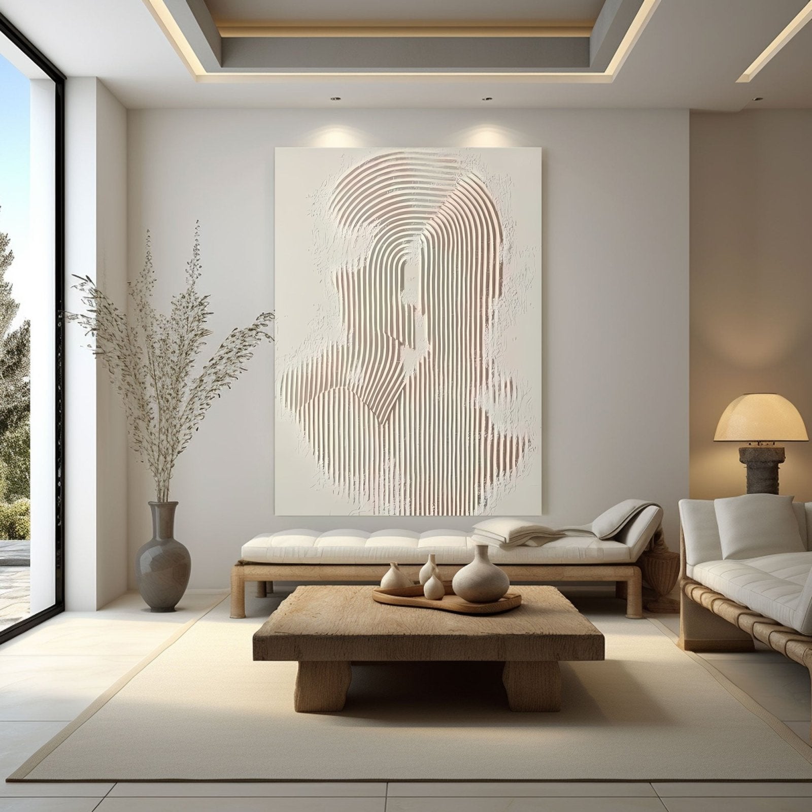 Abstract Painting "Linien Geheimnisvoll”