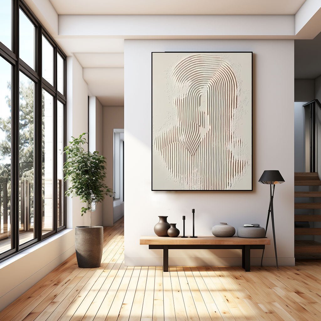 Abstract Painting "Linien Geheimnisvoll”