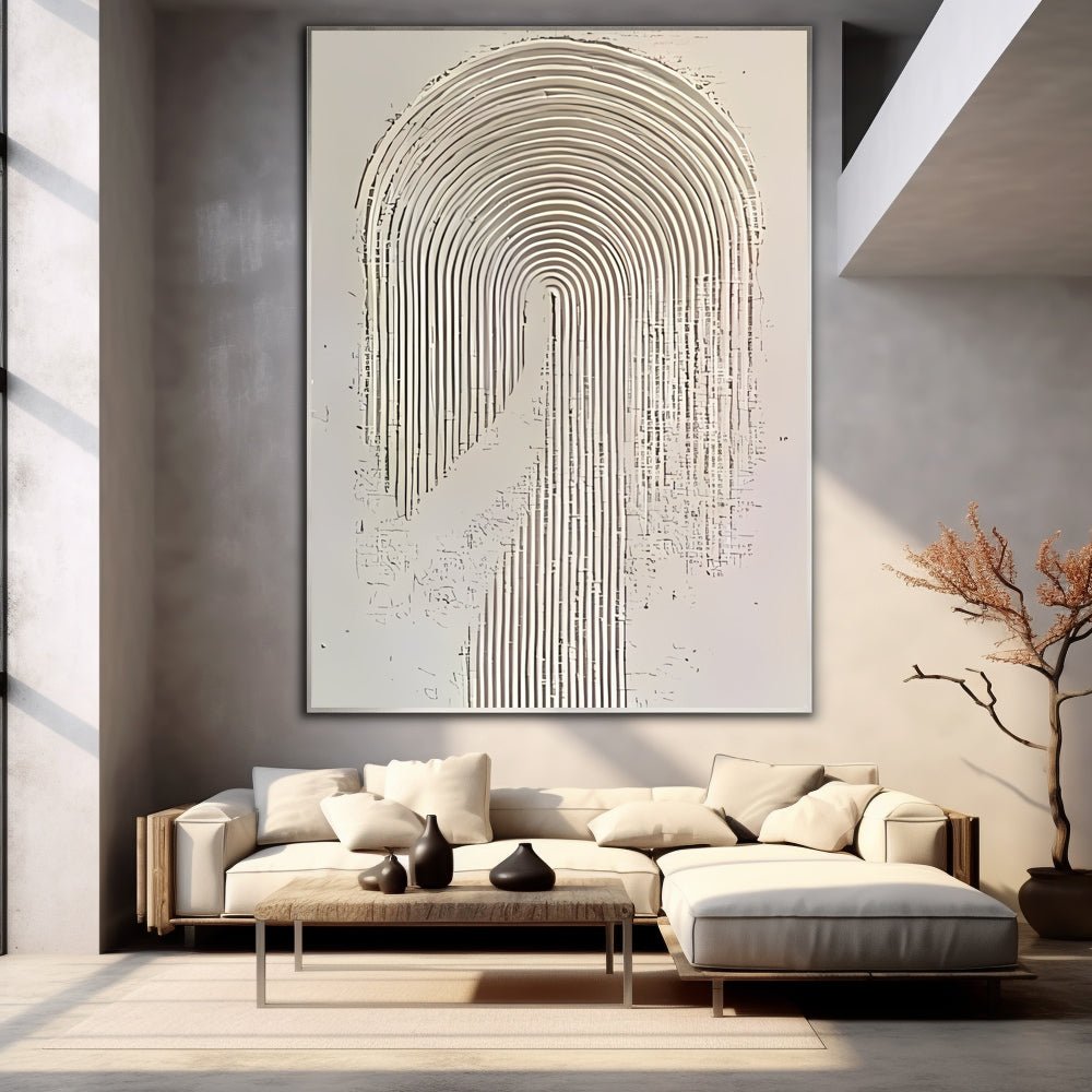 Abstract Painting "Linien Symbol”