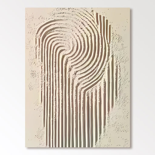 Abstraktes Gemälde „Linien Wandlung“