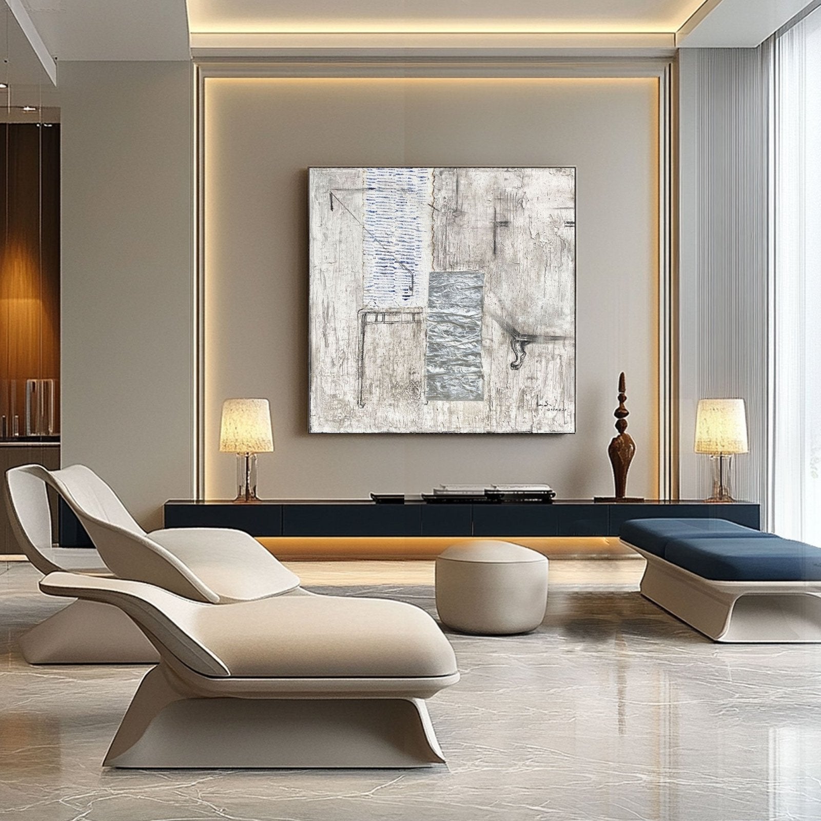 Abstract Painting "Memoria Fragmentada”