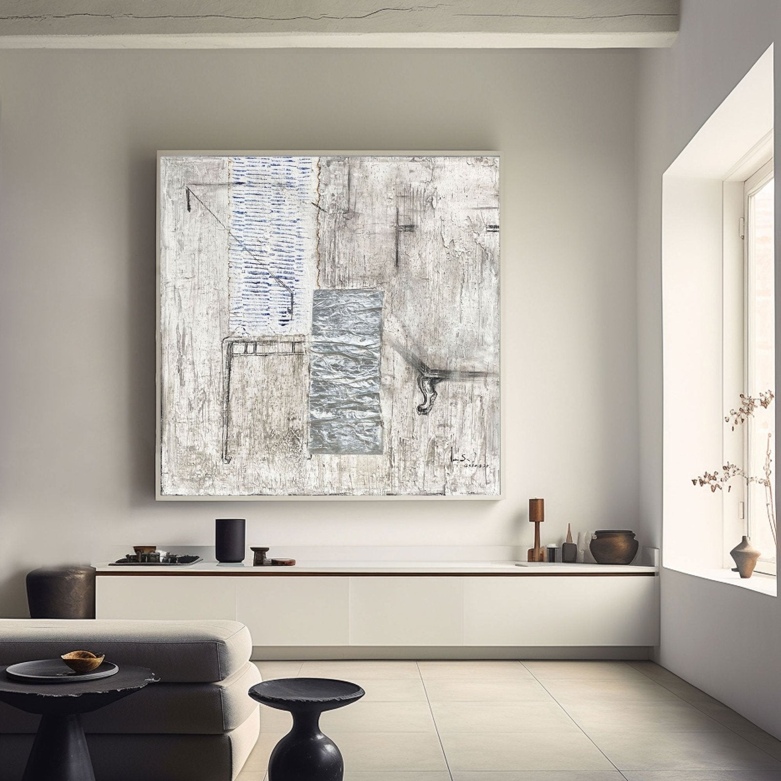 Abstract Painting "Memoria Fragmentada”
