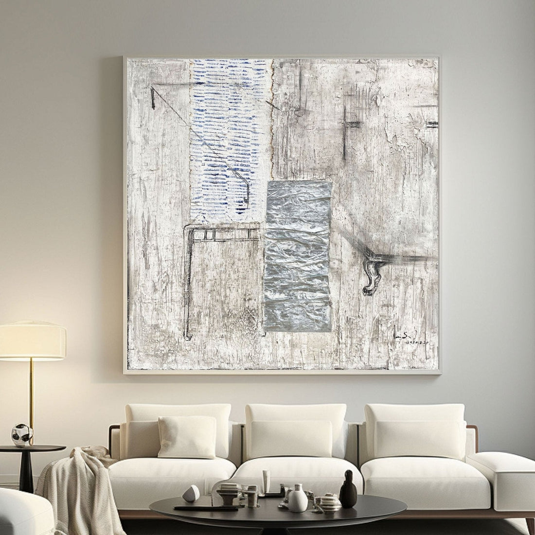 Abstrakt maleri "Memoria Fragmentada"