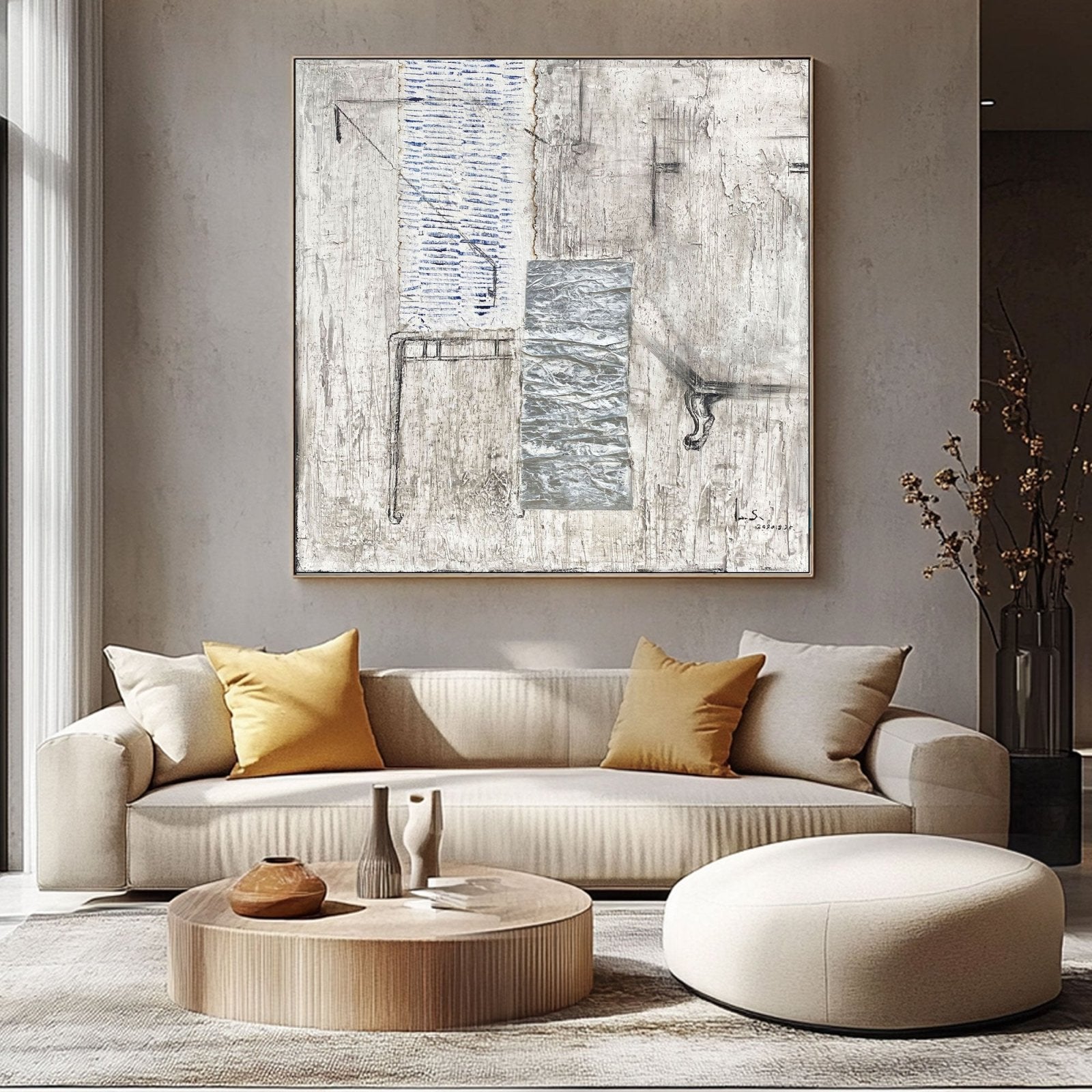 Abstract Painting "Memoria Fragmentada”